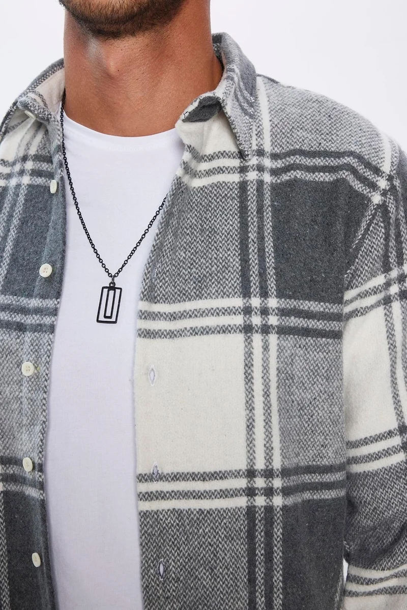 Tudors Men's Slim Fit Slim Fit Lumberjack Plaid Winter Shirt