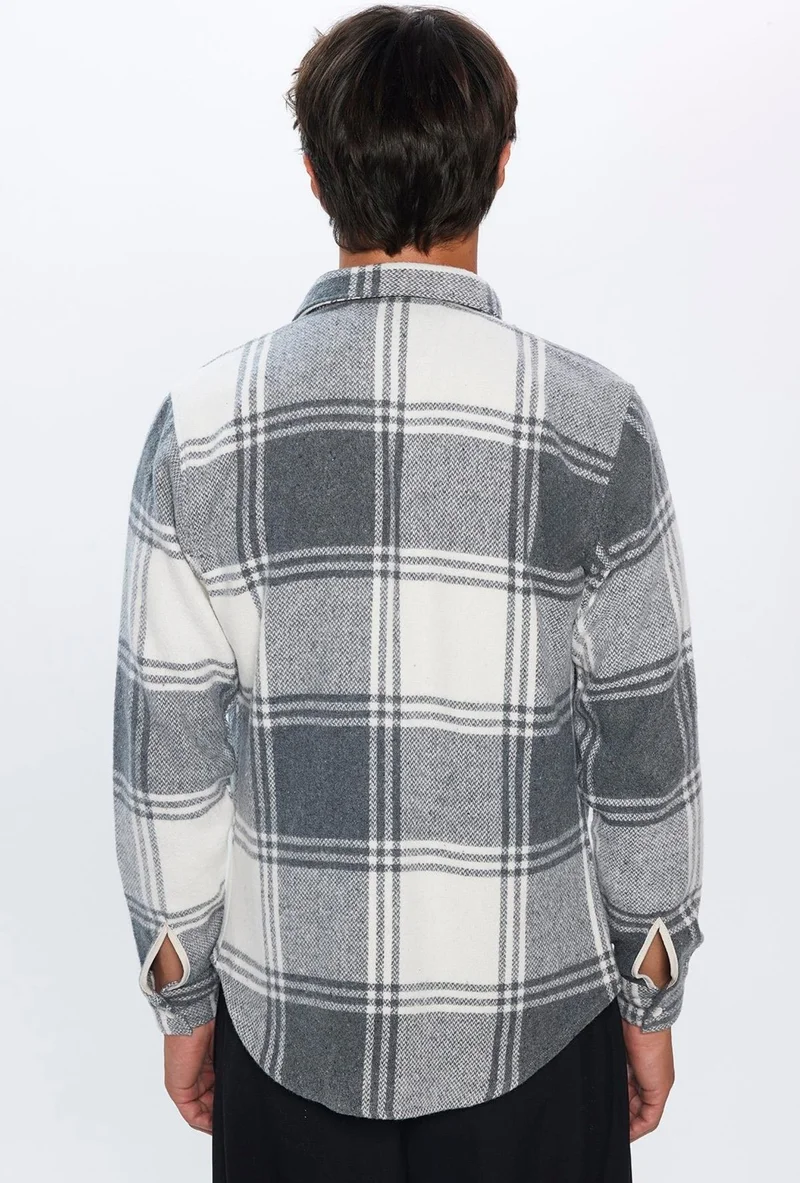 Tudors Men's Slim Fit Slim Fit Lumberjack Plaid Winter Shirt