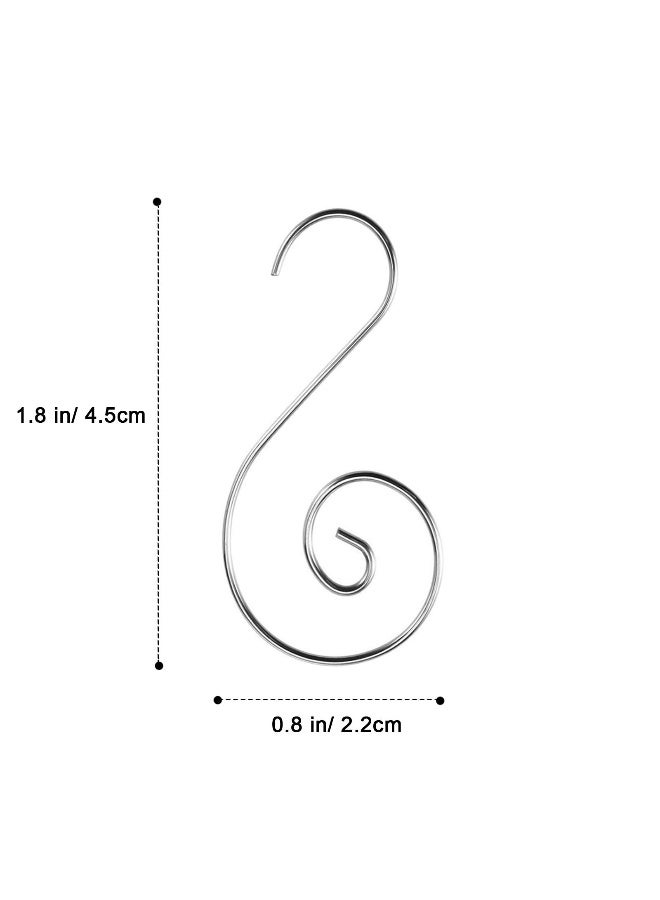 T-Antrix Ornament Hooks, Christmas Ornament Hangers, Christmas Tree Hanger Baubles Ball Metal Hooks Xmas Decoration S Hooks, 45mm 100 PCS - Image 2