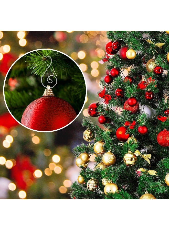 T-Antrix Ornament Hooks, Christmas Ornament Hangers, Christmas Tree Hanger Baubles Ball Metal Hooks Xmas Decoration S Hooks, 45mm 100 PCS - Image 3