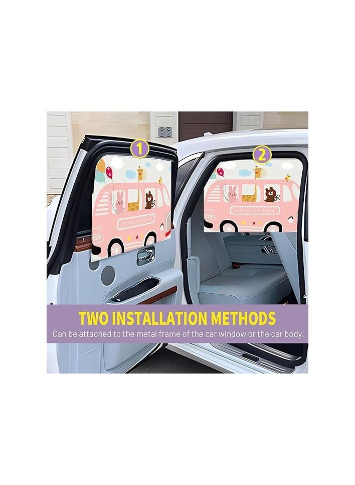 Children's Car Window Sunshade Car Window Sunshade Giraffe Pattern - Image 5