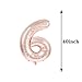 ZSNWGZ Sweet 6th Birthday Decorations Party SuppliesRose Gold Number 6 Balloons6th Foil Mylar Balloons Latex Balloon DecorationGreat 6th Birthday for GirlsWomenMenPhoto Props - Image 2