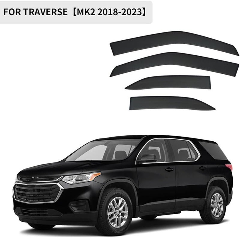 Premium Wind Deflector for Chevrolet Traverse MK2 2018-2023 Window Side Visor Keep Your Car Ventilated in Rain Reduce Wind Turbulence External Accessories - Image 2
