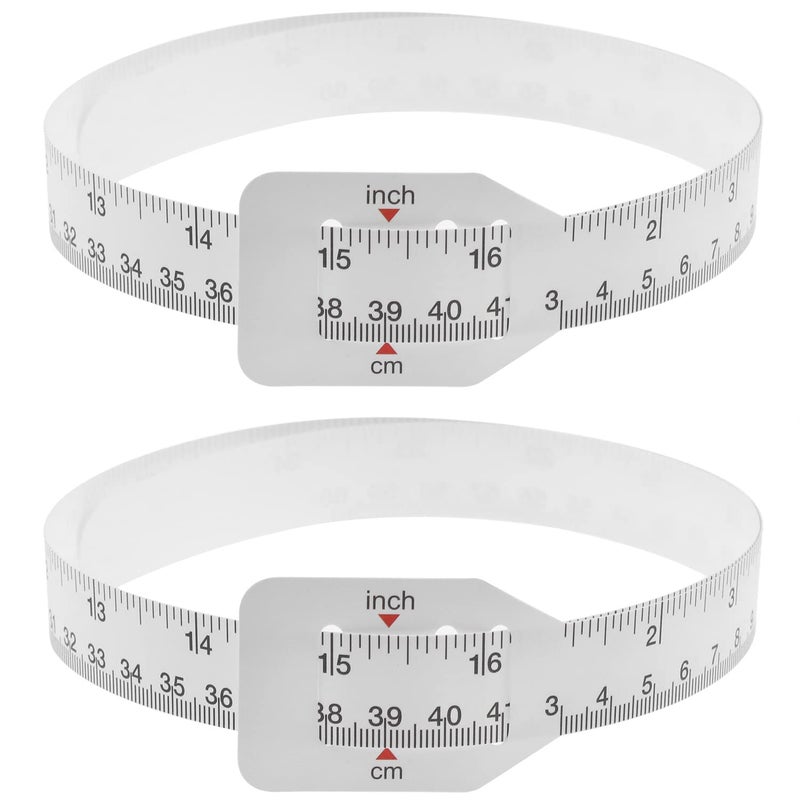 AYLIFU Plastic Baby Head Circumference Tape White Baby Head Circumference Measuring Ruler arm Circumference PP Baby Child Head Circumference Ruler 60cm 24 inches Long 2 PCS