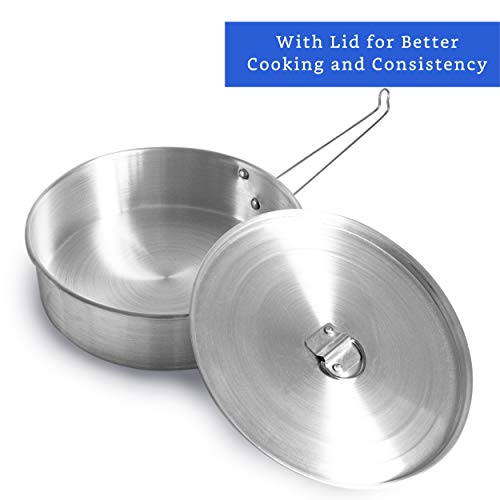 GLOBE ROCKET Flan Mold with Lid - Oversized XL (10.5 x 3.2 in) - Authentic Mexican Flan Pan - Flan Molds for Baking with Water Bath - Molde para Flan - Flaneras Moldes con Tapa Baño Maria - Image 3