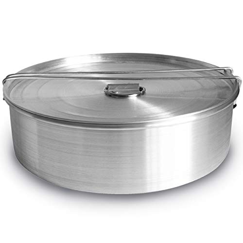 GLOBE ROCKET Flan Mold with Lid - Oversized XL (10.5 x 3.2 in) - Authentic Mexican Flan Pan - Flan Molds for Baking with Water Bath - Molde para Flan - Flaneras Moldes con Tapa Baño Maria - Image 1