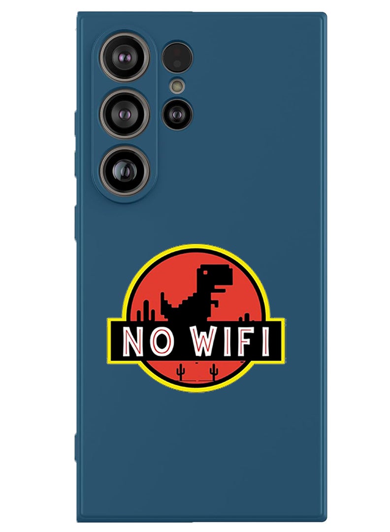 Theodor Protective Slim Fit Case Liquid Silicone Cover with Full Body Protection Anti-Scratch Shockproof Case For Samsung Galaxy S25 Ultra (Blue) - No wifi - Image 1