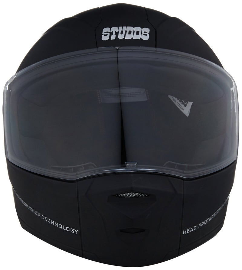 Studds Ninja Elite SUPER Flip Up Full Face Helmet (Matt Black, Medium) - Image 3