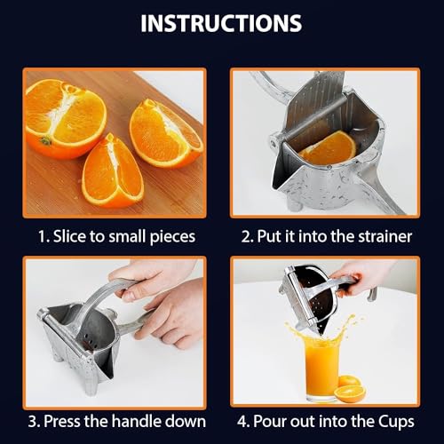 GVB ENTERPRISE Hand Juicer I Heavy Duty Hand Press Manual Juicer I Aluminium Hand Juicer Machine | Lemon | Orange & Mosambi Juice Squeezer I Citrus Juicer - Image 2