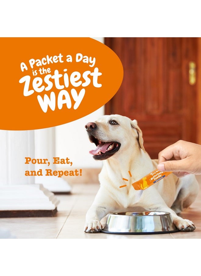 Zesty Paws Zesty Paws 10-in-1 Multivitamin Powder for Dogs - Gut, Immune, Joint, Skin & Coat Support, and More - Dog Food Toppers with Vitamins, Omega 3 Fish Oil & Premium VitaFiber IMO - Salmon Flavor - 30 Ct  - Image 5