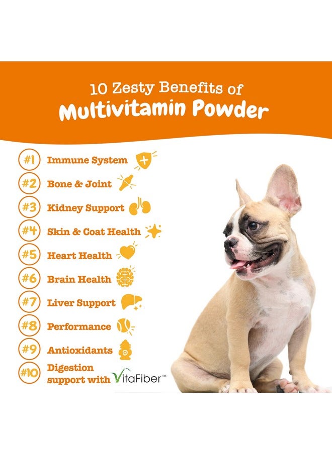 Zesty Paws Zesty Paws 10-in-1 Multivitamin Powder for Dogs - Gut, Immune, Joint, Skin & Coat Support, and More - Dog Food Toppers with Vitamins, Omega 3 Fish Oil & Premium VitaFiber IMO - Salmon Flavor - 30 Ct  - Image 2