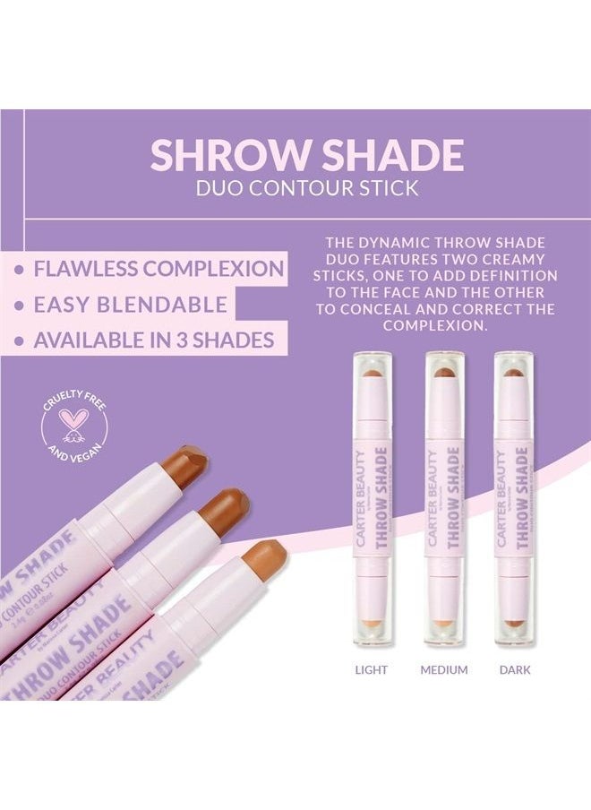 Carter Beauty By Marissa Carter - Throw Shade Duo Contour Stick - Features Two Creamy Sticks - Adds Definition To The Face - Conceals And Corrects The Complexion - Easily Blendable - Cruelty-Free - Dark - Image 1