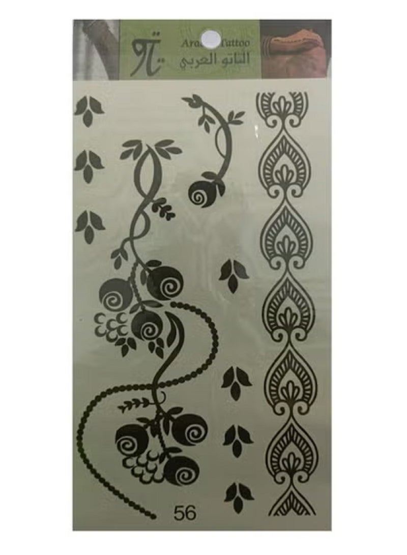 Temporary tattoo sticker various shapes - Image 2