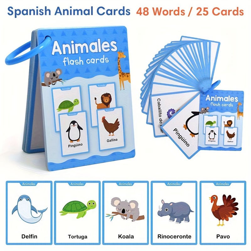Spanish Body Parts Flash Cards for Kids 28 Words Learning Cards Bilingual English Spanish Vocabulary Builder Educational Games For Preschool Kindergarten Back To School Language Learning Tool Durable Paper Material Fun Illustrations - Image 5