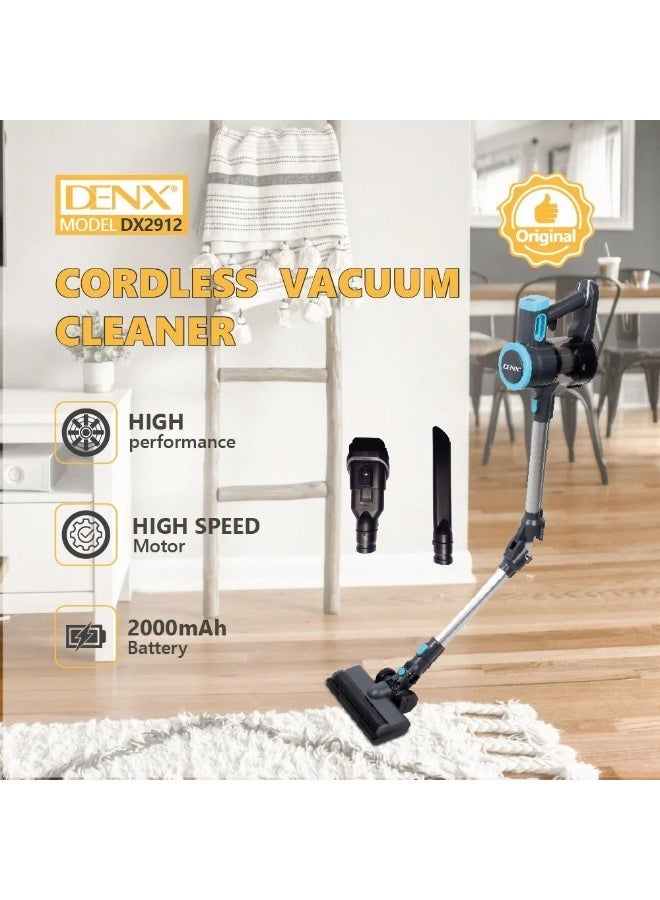 Denx DX2912 Cordless Vacuum Cleaner - High cleaning power, easy to use, portable, multi-functional - Image 1