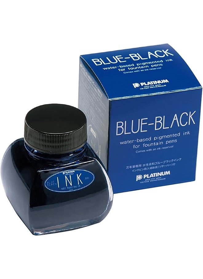Platinum - Fountain Pen Ink Bottle 60Ml Blue Black Ink 1200#3 - Image 1
