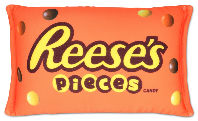 iscream Reeses Pieces Package Photoreal Print 12 x 7 Microbead Mini Accent Pillow