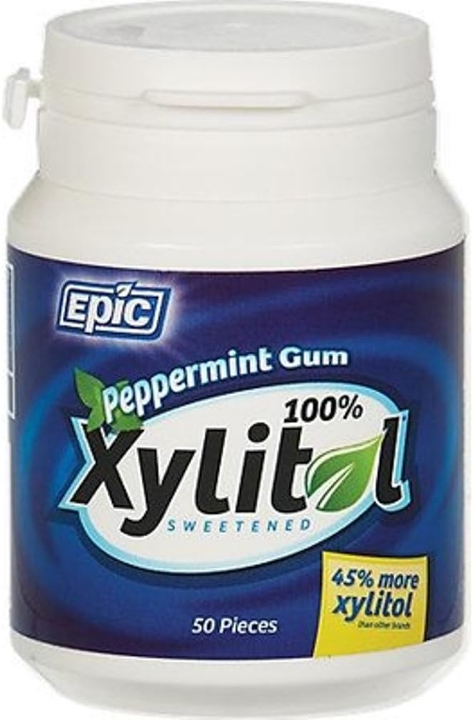 Epic Xylitol Peppermint Gum - 50 Pieces