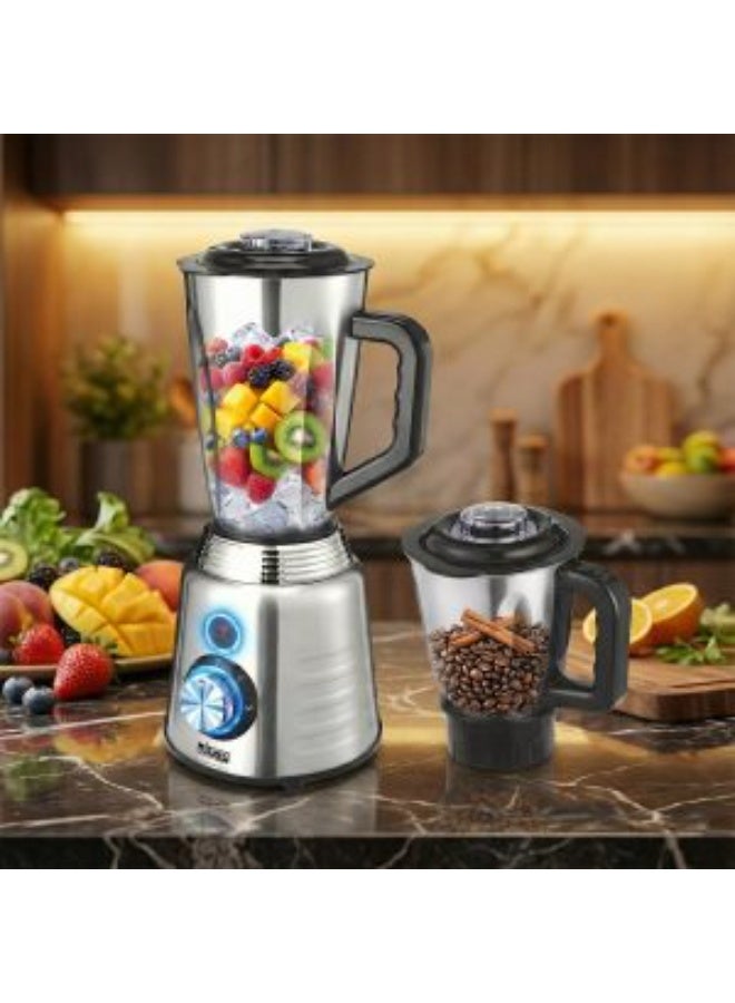 دي اس بي خلاط كهربائي مع مطحنة ستانلس ستيل من DSP – متعدد الاستخدامات KJ2203 - Image 2