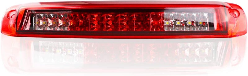 Tresound 3rd Third Brake Light for 1999-2006 Chevy Silverado/GMC Sierra LED Cargo Light High Mount Lamp, Chrome Housing Red Lens - Image 2