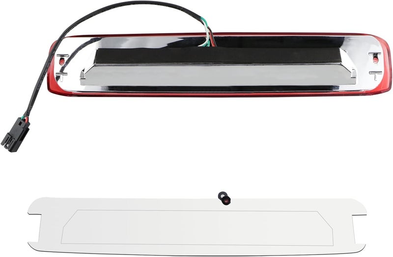 Tresound 3rd Third Brake Light for 1999-2006 Chevy Silverado/GMC Sierra LED Cargo Light High Mount Lamp, Chrome Housing Red Lens - Image 4