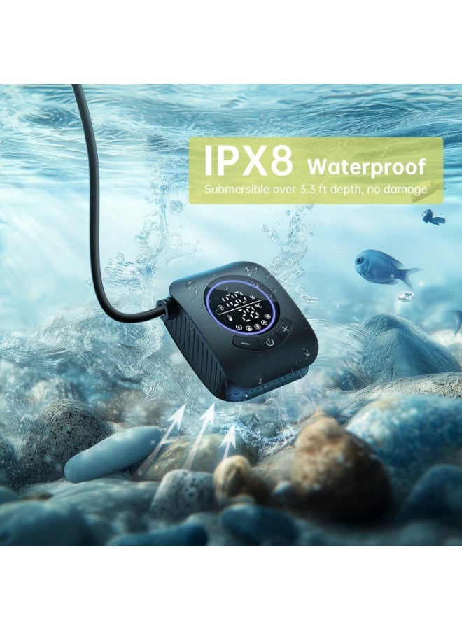 JOGAMS Portable Electric Bidet with 8000mAh Rechargeable Pump, 5-Mode Shower Head, 20L Foldable Bucket, Smart LED Water Temperature Display IPX8 – for Personal Hygiene, Camping, Car Wash, Pet Cleaning, Watering - Image 5