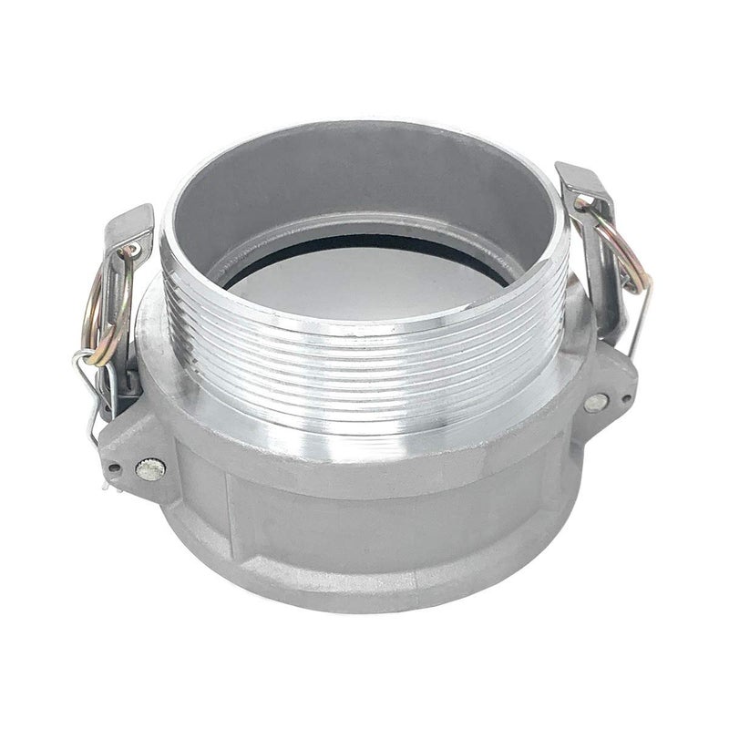 Gloxco Aluminum Type B Cam and Groove Fitting, 4" Female Camlock x 4" Male NPT (CAM-40-B-AL) - Image 4