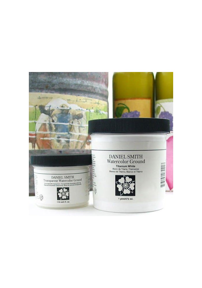 DANIEL SMITH Watercolor Ground 16oz Jar - Titanium White - Image 3