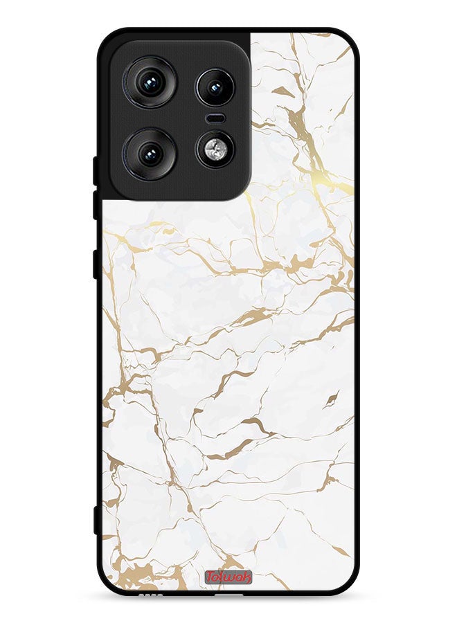 Tolwak Motorola Edge 50 Pro 5G Protective Case Cover Marble Pattern - Image 1