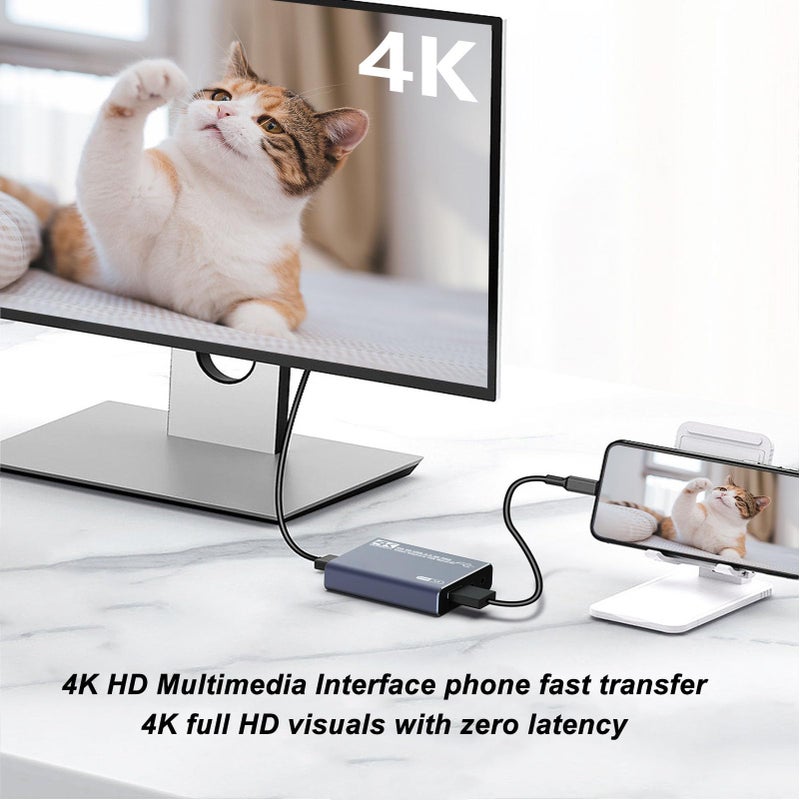 جهاز التقاط فيديو 4K HDMI عبر USB 3.0 للكمبيوتر، لتسجيل وبث مباشر من كاميرات DSLR - Image 4