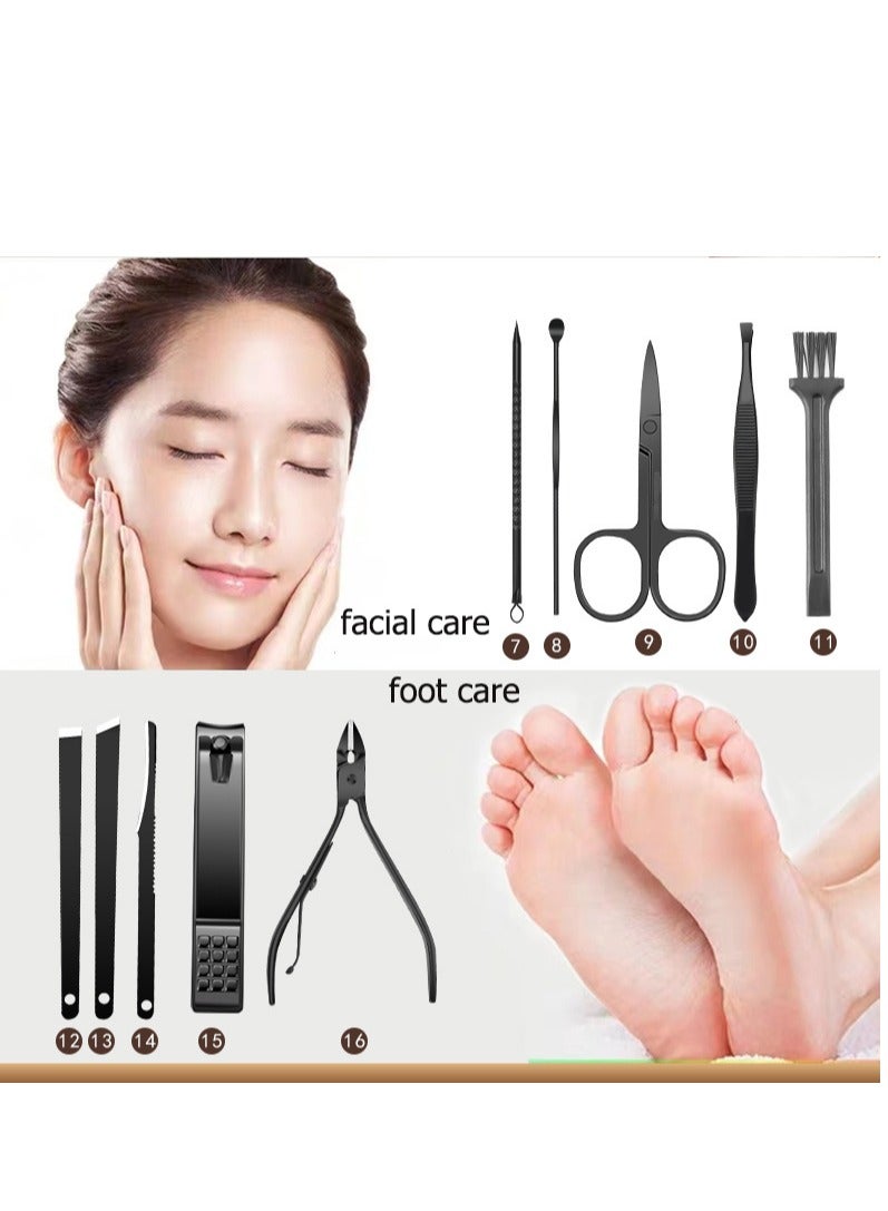 مجموعة مقصات الأظافر الاحترافية من نيل آرت - 16 قطعة من أدوات العناية بالأظافر المصنوعة من الفولاذ المقاوم للصدأ، وأدوات العناية بالأظافر - Image 3