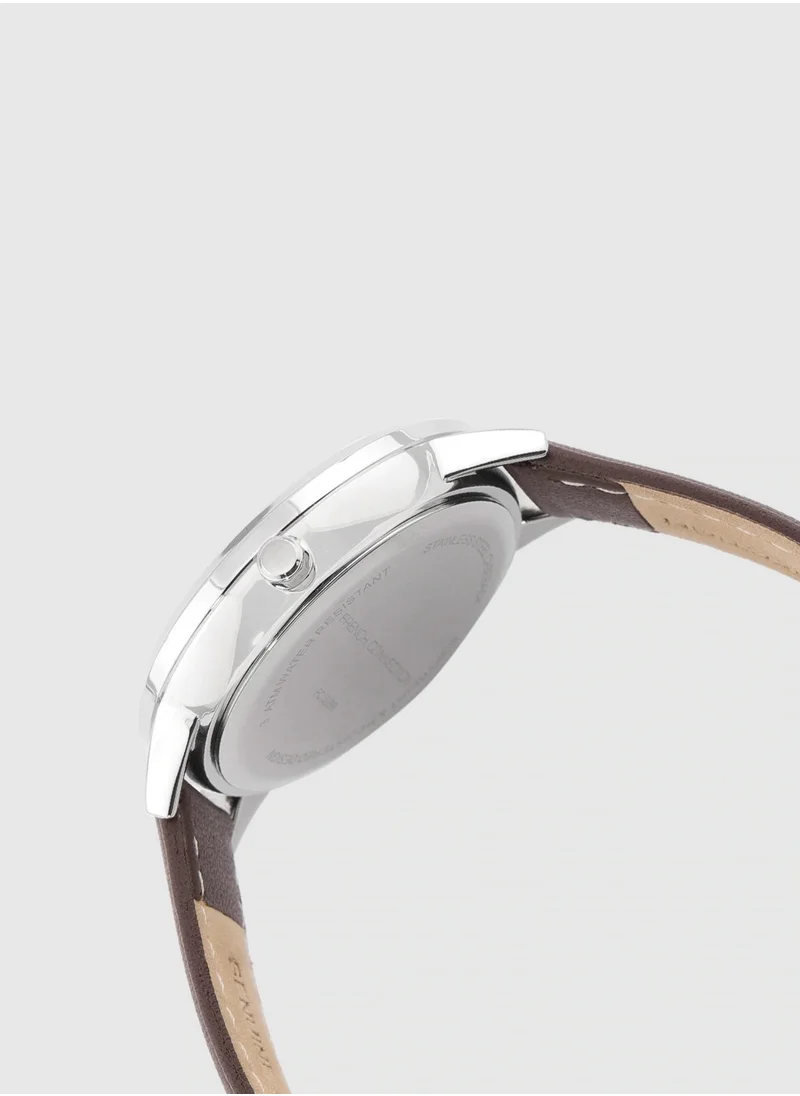 فرنش كونكشن Analog Silver Dial Women's Watch-FC150BR