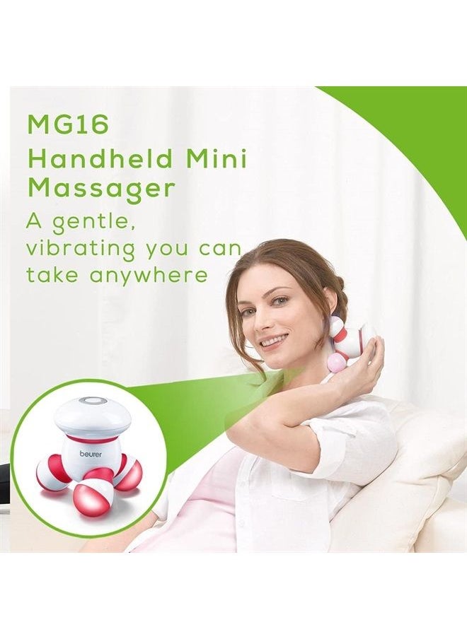 Beurer - Handheld Mini Body Massager with LED light, Gentle and Comfortable Vibration, Easy Hand Grip, Portable, Gentle Pressure Point Massage, Massage Tool Easy Palm Fit, Batteries Included, MG16 - Image 1