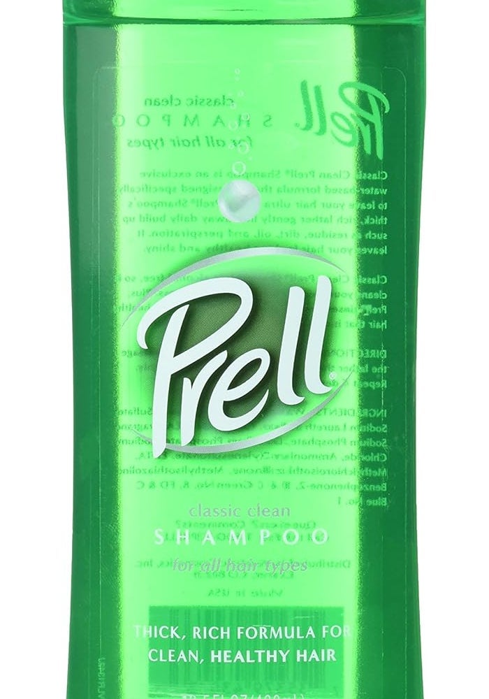 Prell شامبو بريلي كلاسيك كلين، 13.5 أونصة سائلة، عبوة من 5 - تركيبة كثيفة وغنية لجميع أنواع الشعر - Image 1