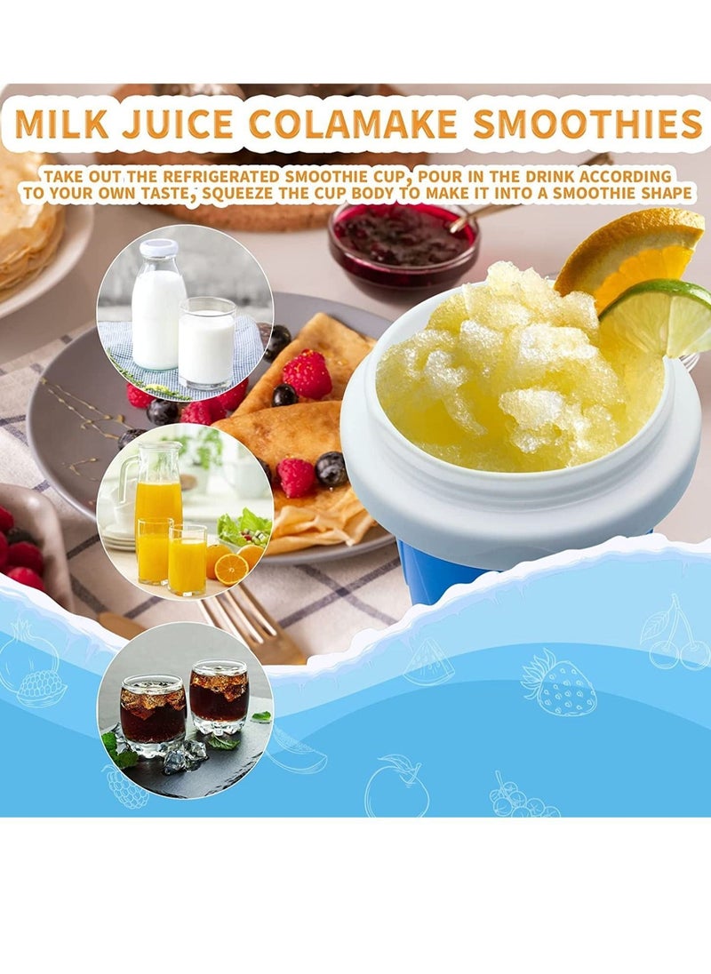 XiuWoo - Slushy Maker Cup, Ice Frozen Squeeze Cup Cooling Freeze Mug Milkshake Smoothie - Image 1