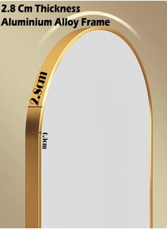 keke Full Length Mirror 80x180 cm, Floor Mirror with Aluminum Alloy Frame, Free-Standing Leaning Large Bedroom Dressing Mirror, Full Body Mirror with Stand for Living Room & Bedroom  - Image 4