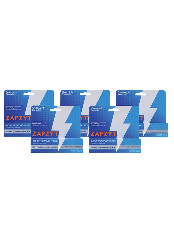 Zapzyt Maximum Strength 10% Benzoyl Peroxide Acne Treatment Gel 1 oz. (Pack of 5) - Image 1