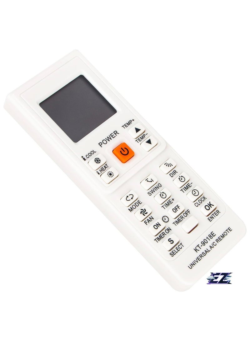 ELTRAZONE Universal Air Conditioner Remote Control Replacement KT-9018E 4000 in 1 Fits Most Toshiba Panasonic Sanyo NEC Fujitsu LG AUX and More Air Conditioners with battery - Image 2