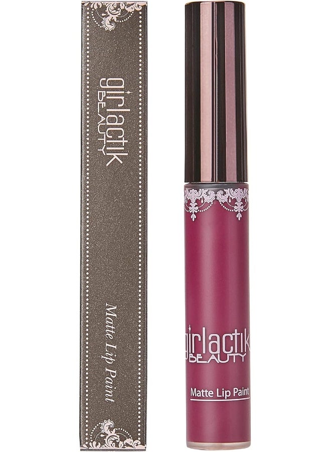girlactik Usa. Matte Lip Liquid In Berry Pink Shade. Longwear, Pigmented & Non-Drying Lipstick. -Stellar - Image 4