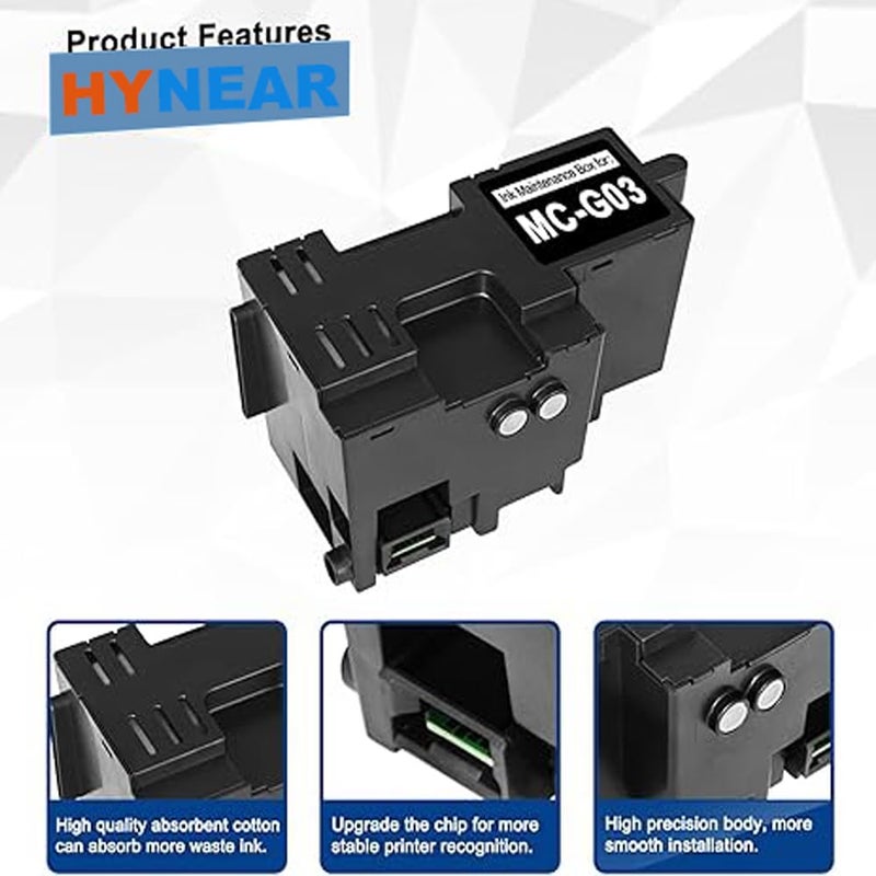 Hynear MC-G03 Maintenance Box Waste Ink Collection Tank Compatible for Canon MAXIFY GX3050 GX3040 GX4050 GX4040 GX3020 GX4020 Printers - Image 4