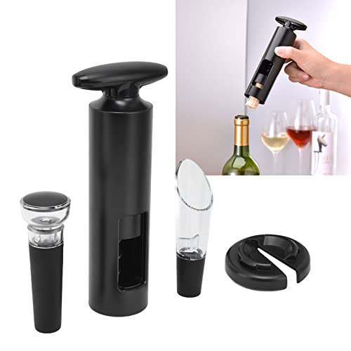 Okuyonic Corkscrew Wine Opener, T Shaped Handle Protective Sleeve Portable Size Glossy Surface Corkscrew Manual Operation for Home for Bar for Restaurant - Image 4