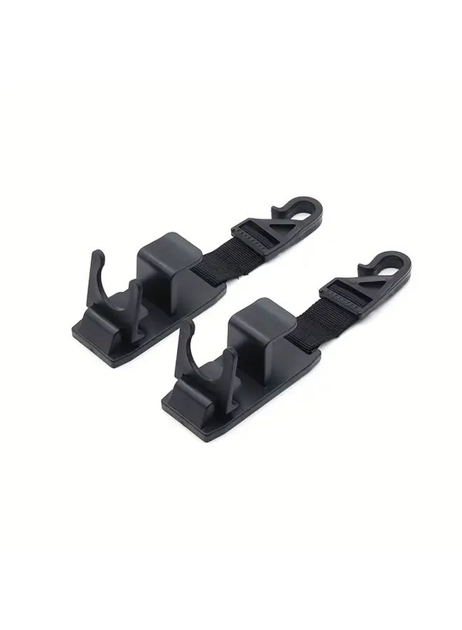خطاف سيارة متعدد الاستخدامات من ABS الأسود مع حامل للمشروبات - Image 4