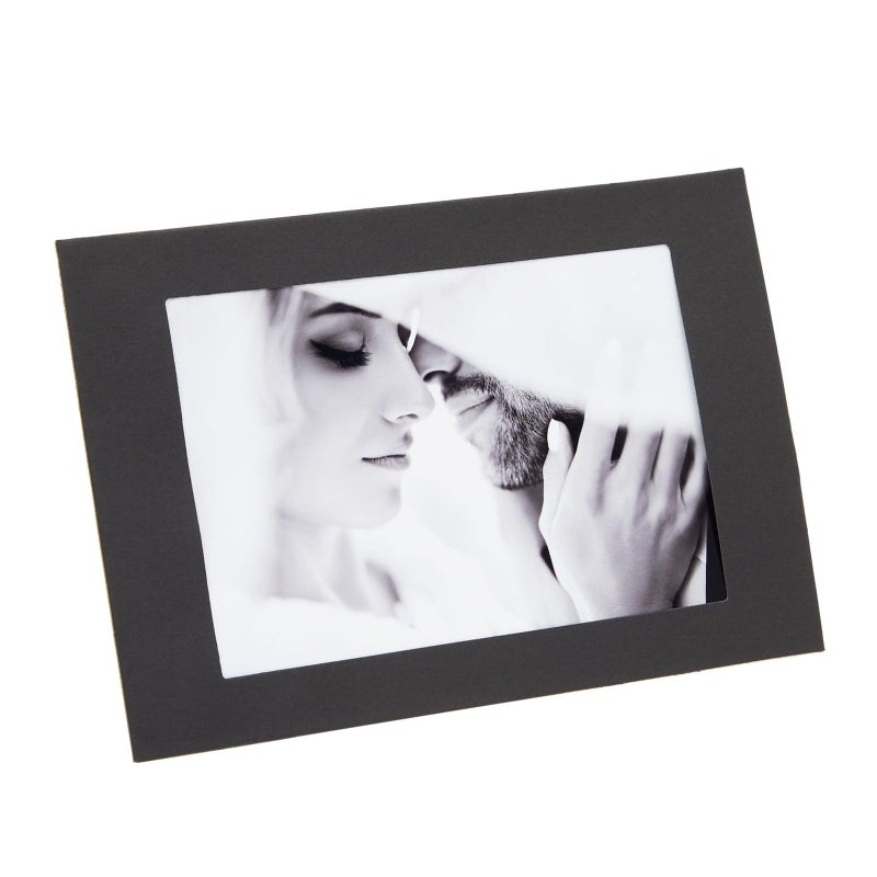 Juvale 4x6 Black Cardboard Photo Frames Bulk -Tabletop Easel Back for DIY Crafts - Paper Picture Frames with Stand 50-Pack - Image 5