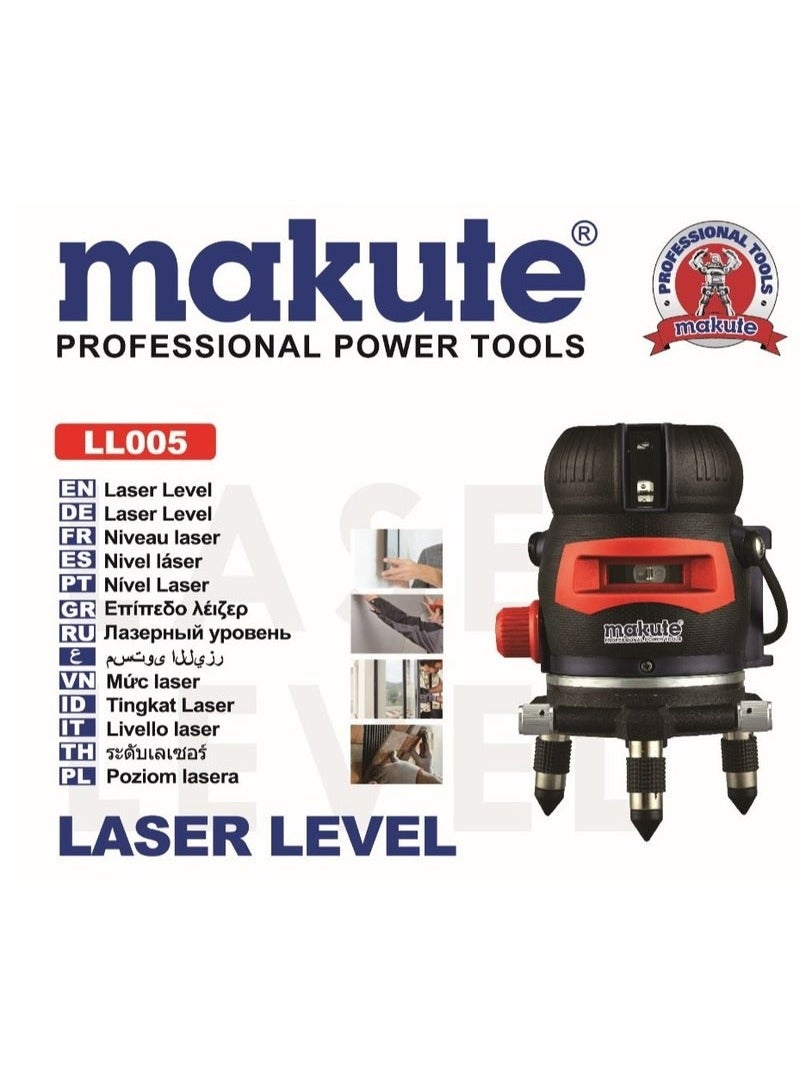 makute Laser Level 5 Lines With 2 Battery  - Image 4