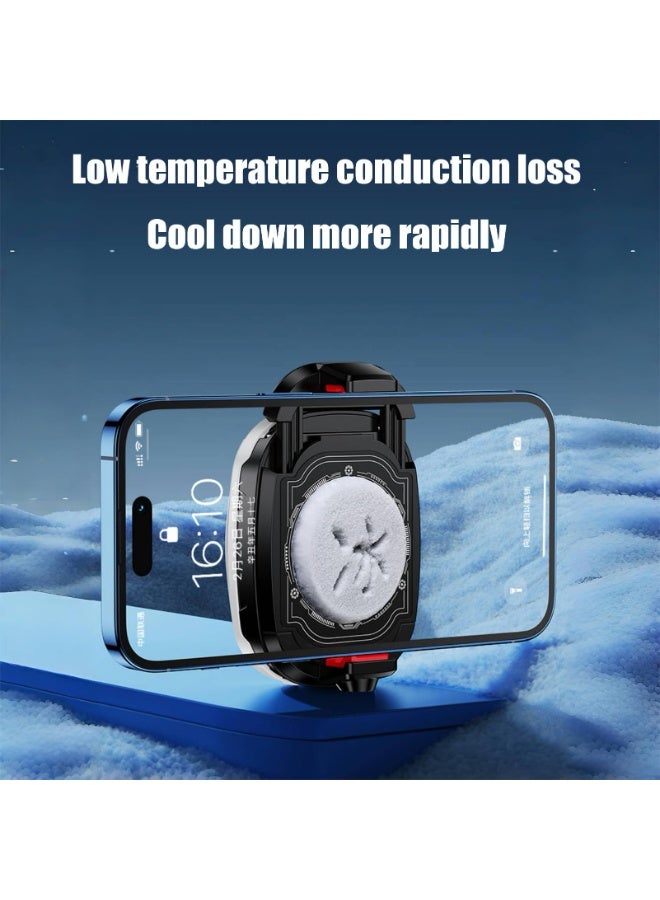 بلاك شارك **مبرد هاتف قابل للشحن مع مشبك خلفي** - **مروحة تبريد 15 واط بثلاث سرعات قابلة للتعديل** - **تبريد منخفض الضوضاء** - **مثالي للمكالمات المرئية والبث المباشر وصنع الفيديو** - **يناسب معظم الهواتف الذكية** - **(أبيض)** - Image 4