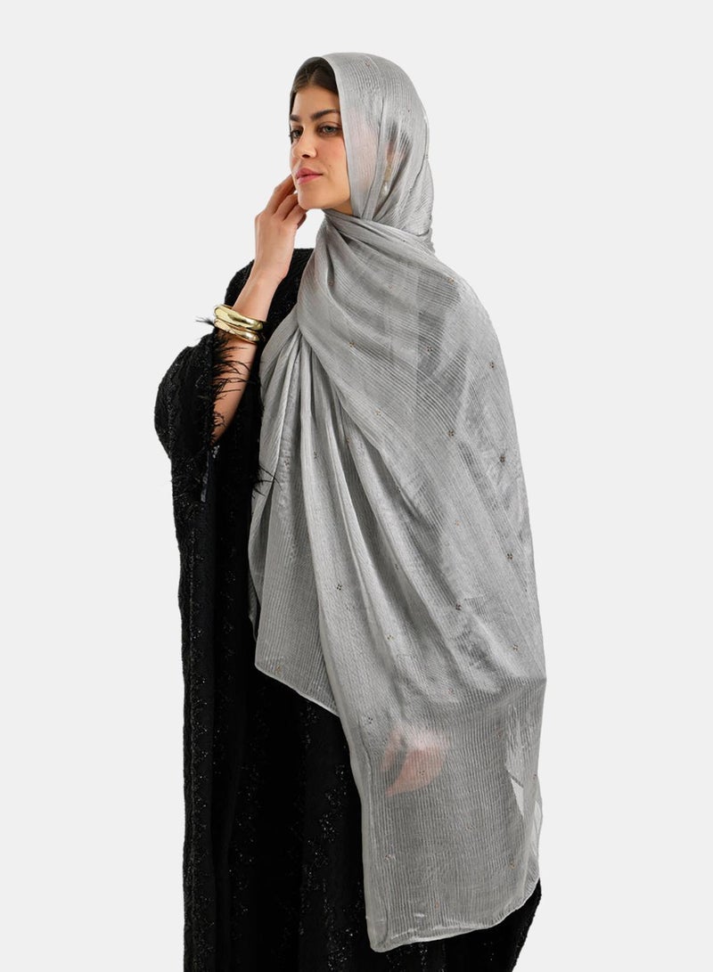 Carina Embroidered Clusters Scarf - Image 3
