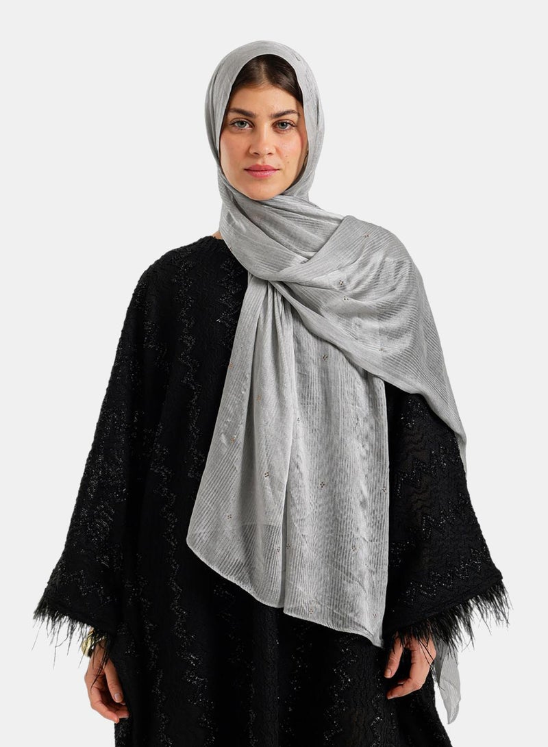 Carina Embroidered Clusters Scarf - Image 1