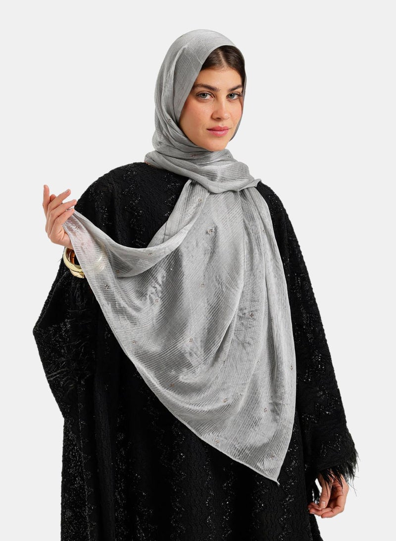 Carina Embroidered Clusters Scarf - Image 2