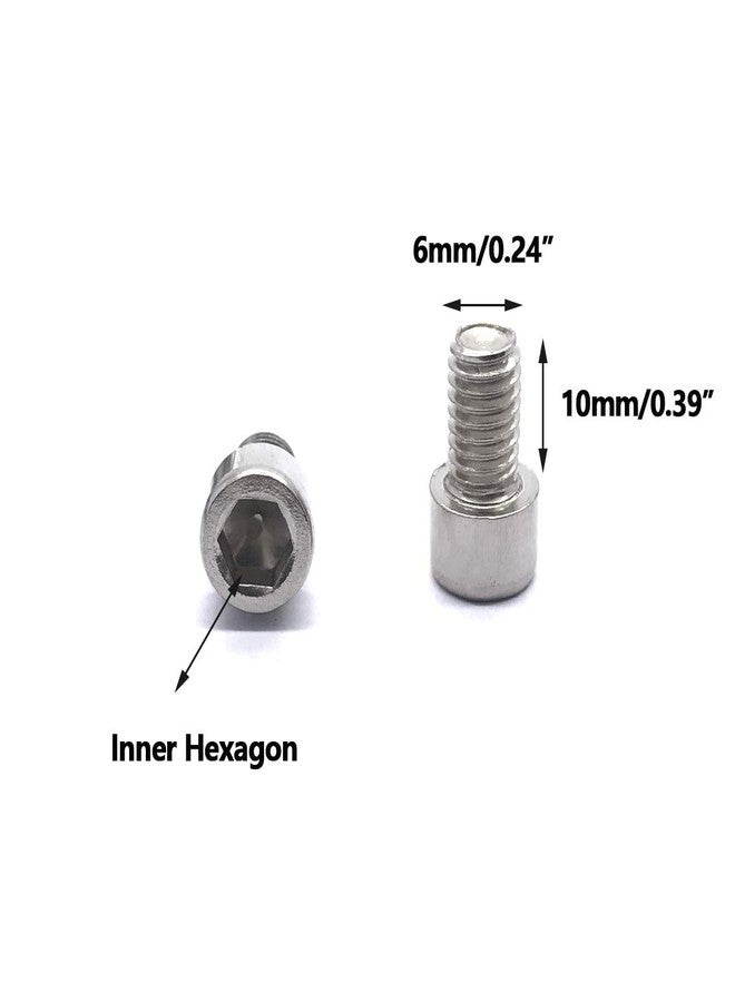 NGe 25PCS M6 Stainless Steel Hexagon Socket Head Cap Screws Inner Hex Socket Bolt Metric Thread 3D Printer Parts - (Size: M6 10mm 25PCS) - Image 2