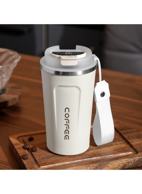 Intelligent Digital Display 510ml 304 Stainless Steel Coffee Cup Thermal Mug Office Termal Cafe  Travel Insulated Bottle